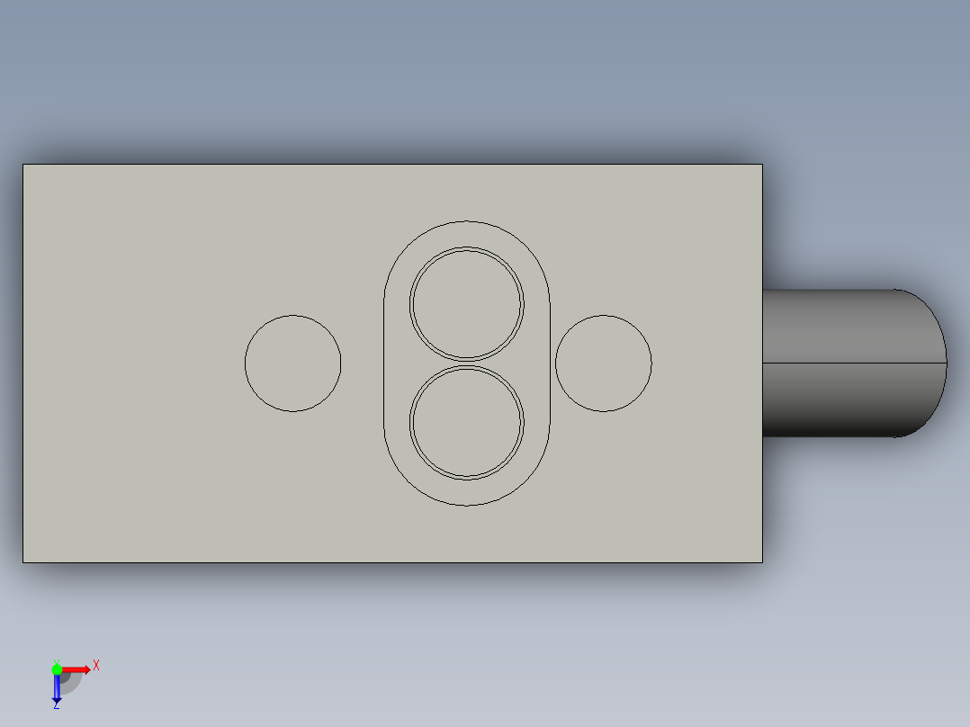 光电开关E3Z-LS81俯视图