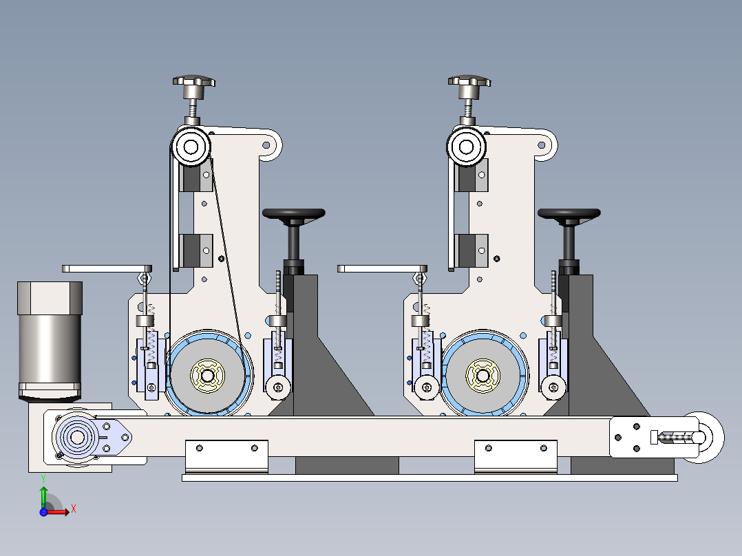 小型拉丝机前视图
