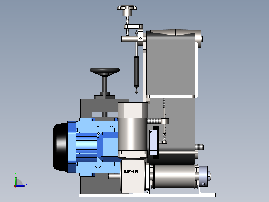 小型拉丝机左视图