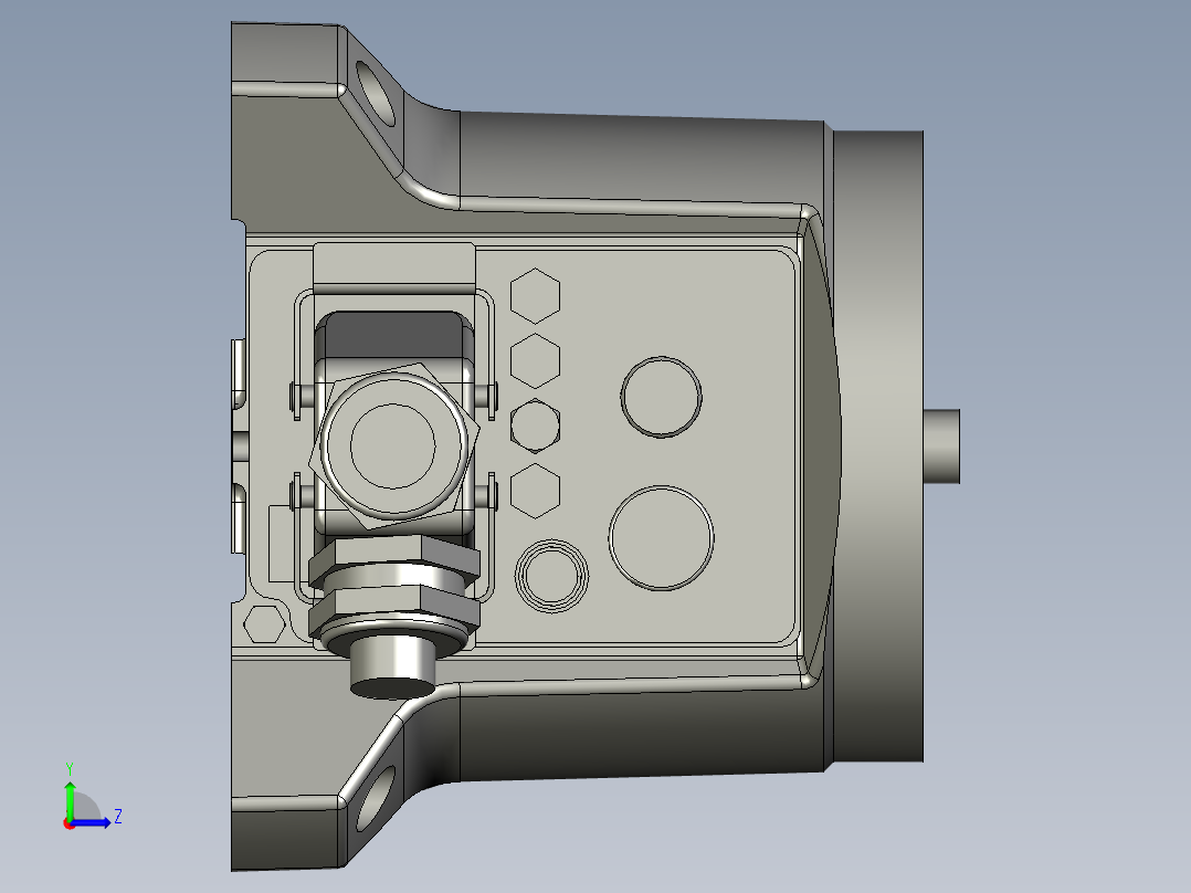 TX60HORIZONTALBASECABLEOUTLET左视图