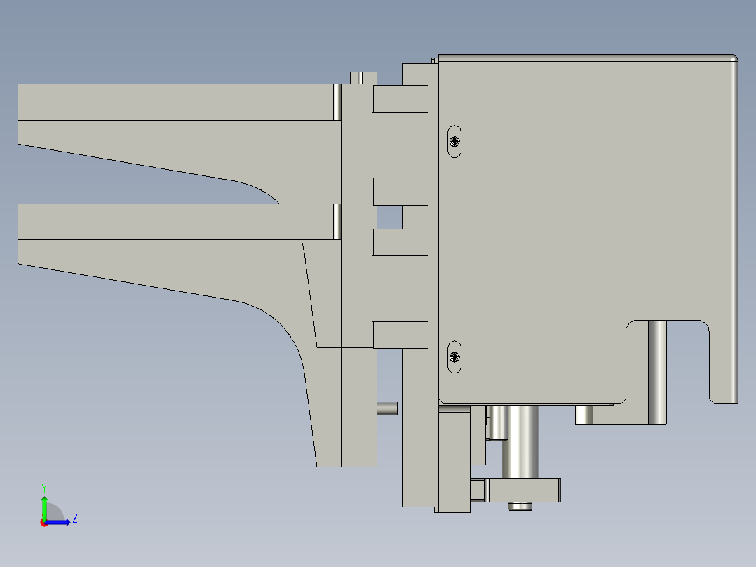 YBD0014垛台板驱动组件左视图