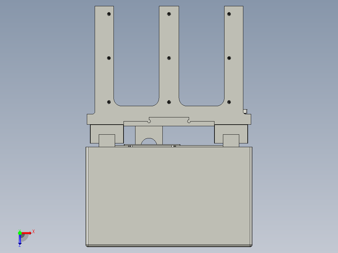 YBD0014垛台板驱动组件俯视图