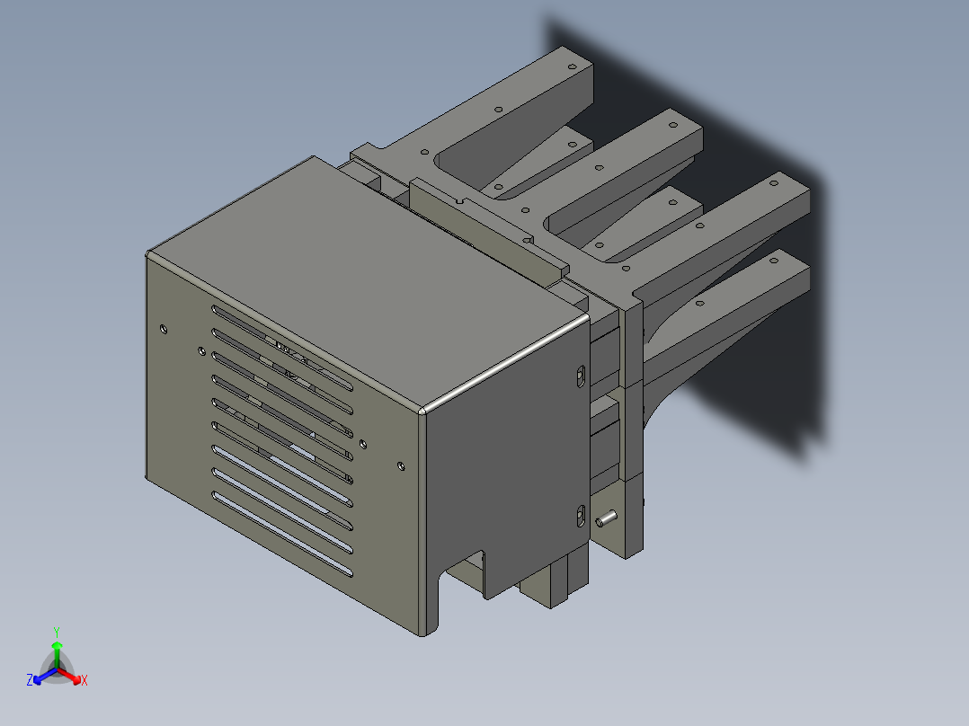 YBD0014垛台板驱动组件正等轴测图