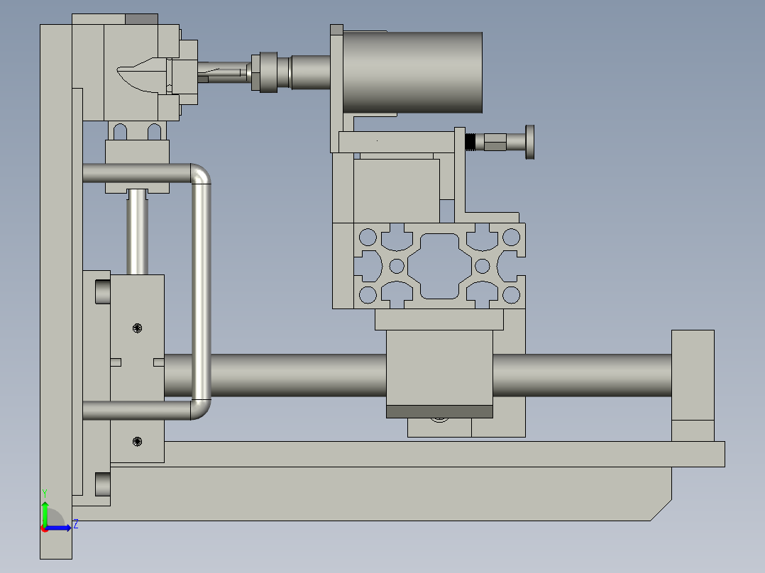 密封条排气孔打孔机左视图
