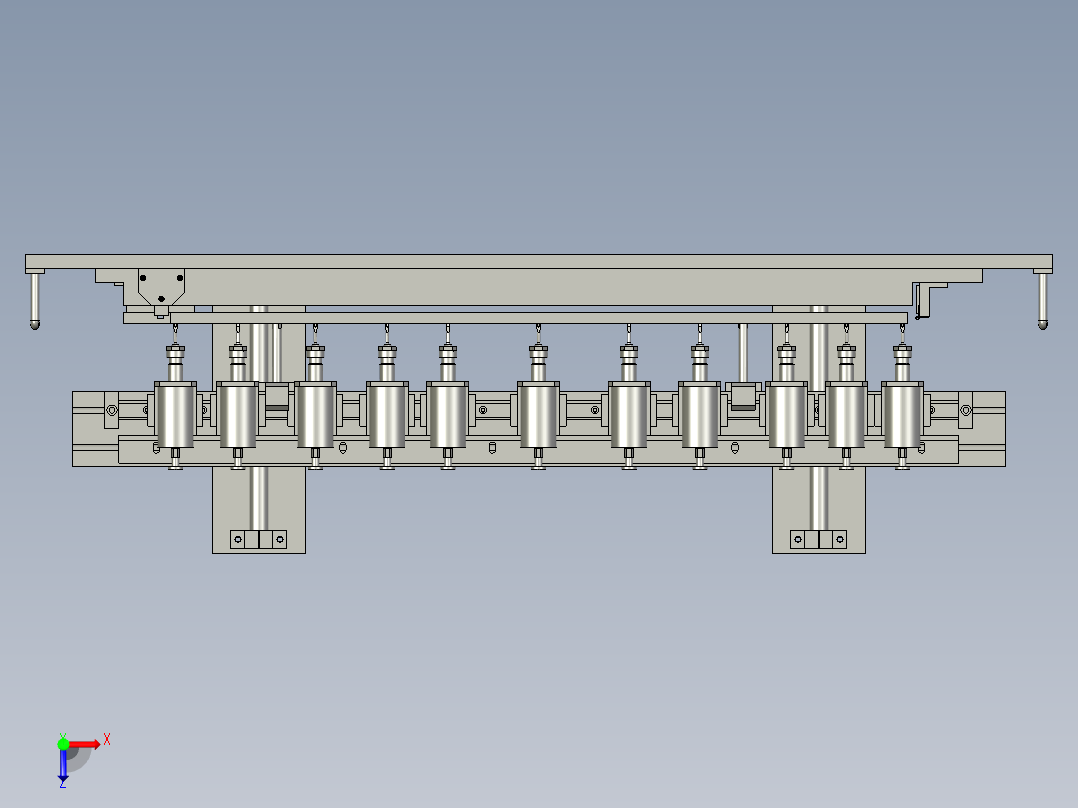密封条排气孔打孔机俯视图