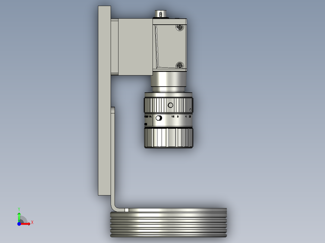 工业相机与光源的应用设计前视图