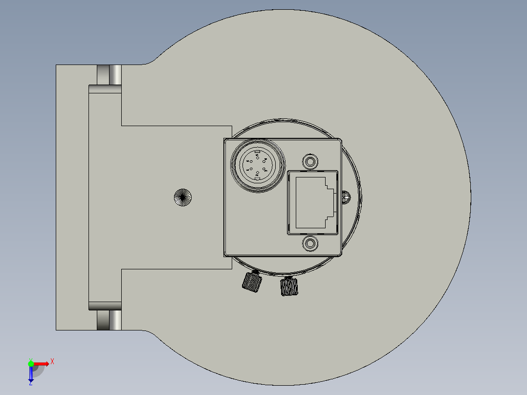 工业相机与光源的应用设计俯视图