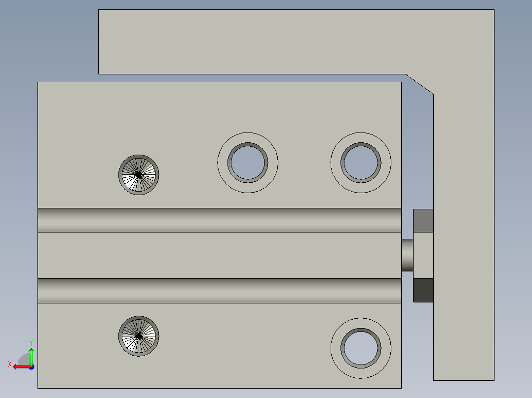 MXH10-10-M9B-滑台气缸-SMC后视图