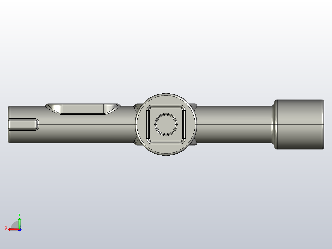 4向家用实用钥匙后视图