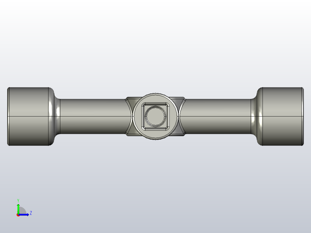 4向家用实用钥匙左视图