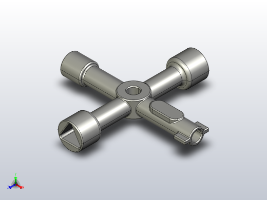 4向家用实用钥匙正等轴测缩略图