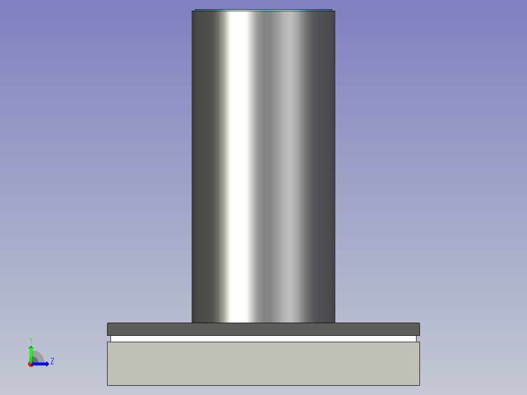 空心塑料圆管左视图
