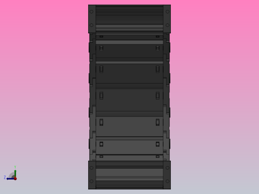 弯曲半径150内高35两侧打开型封闭式拖链_DMD35CD-35-130-150R-30右视缩略图