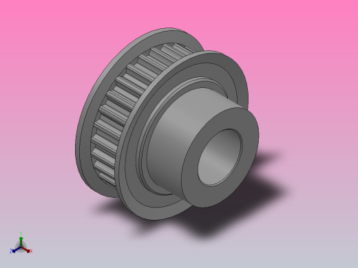 大凸缘型小凸缘型半圆弧形齿同步带轮S3M型_SS3MDC-28-6-dc10-A