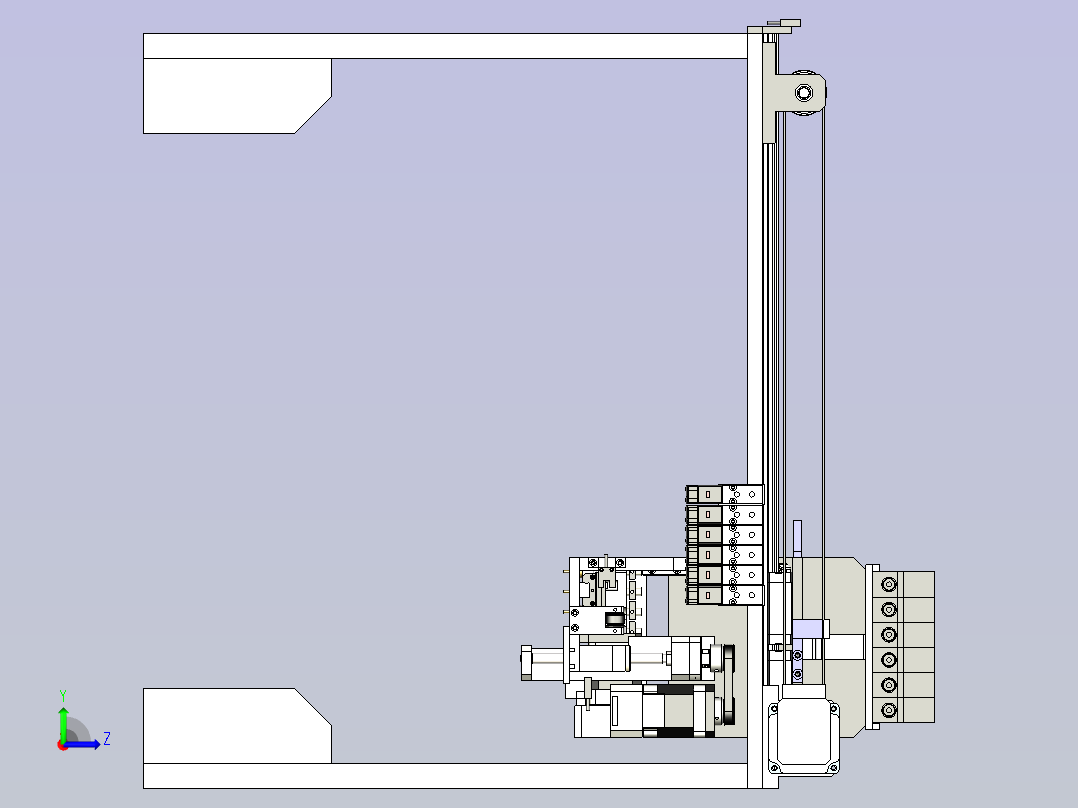 小功率点焊机左视图