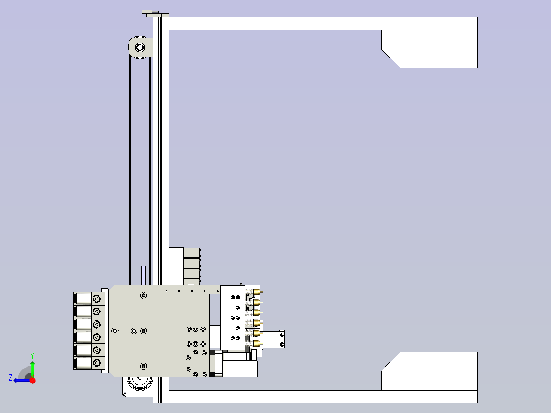 小功率点焊机右视图