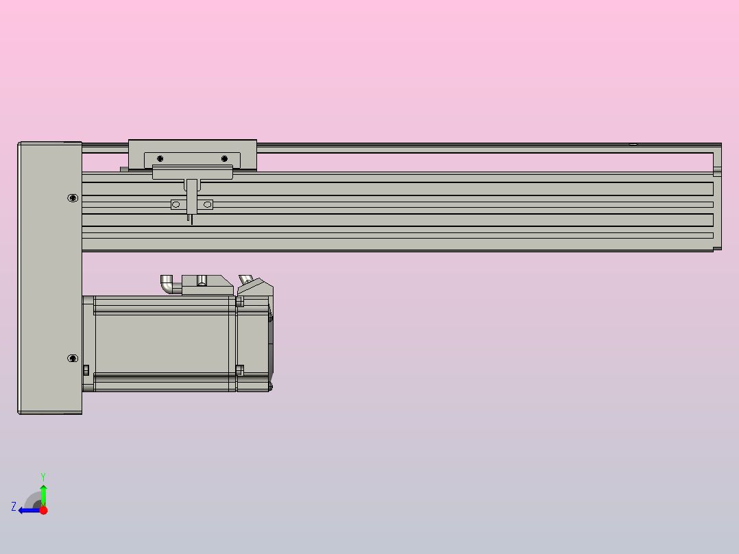 日规模组半封闭丝杆TPA-HNR-85S-1610C-L250-MP-C-P20-N3右视图