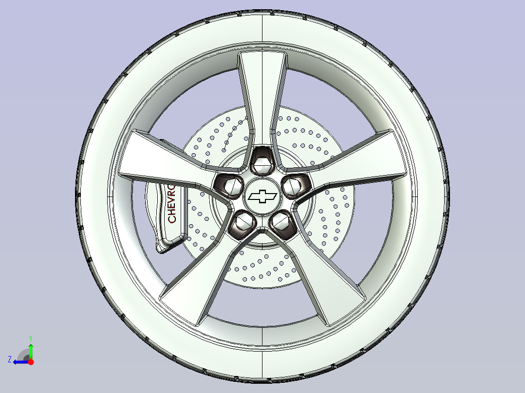 科迈罗轮毂右视图