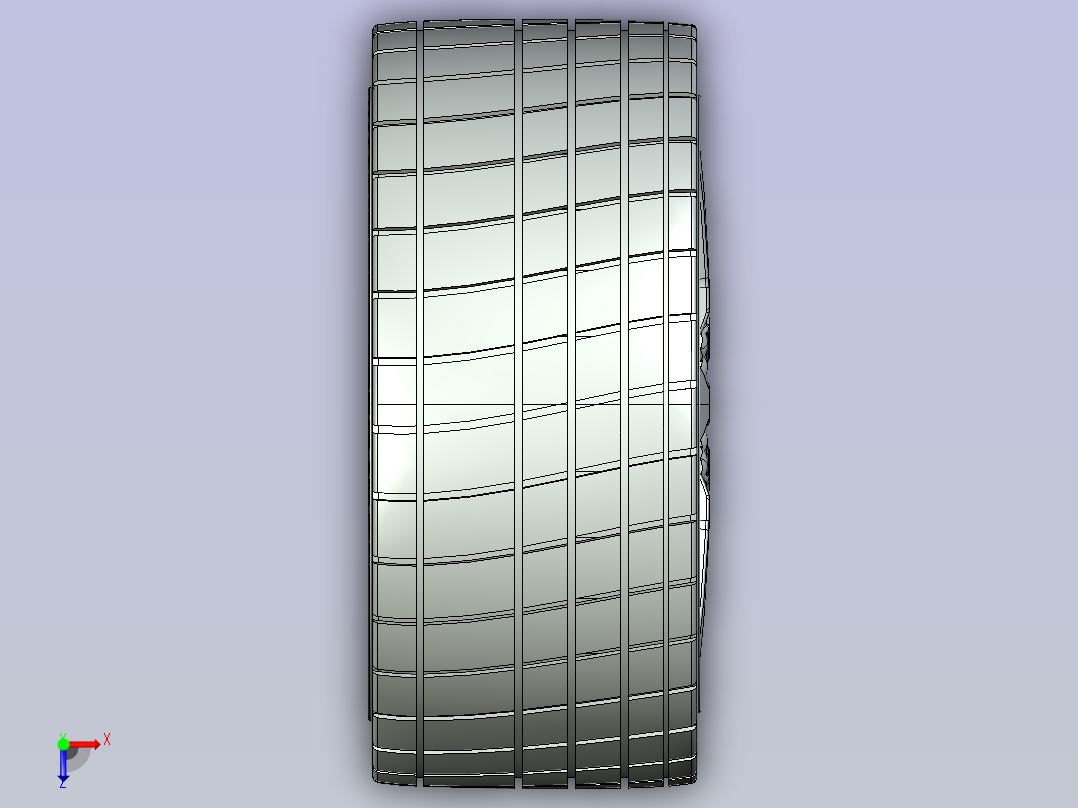 科迈罗轮毂俯视图