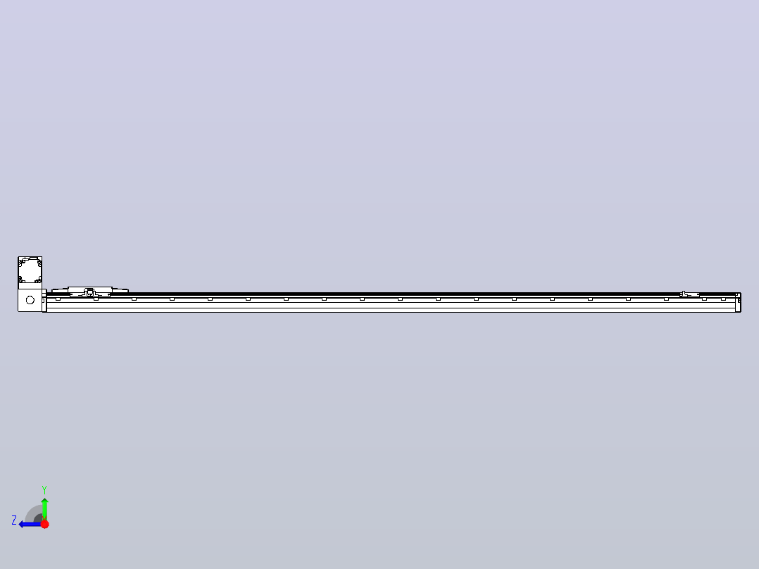 机器人皮带驱动直线轴TPA-GCB-120-P70-L1550-LU-M20-N3右视图