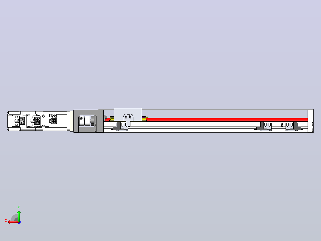 KK模组KK60-400A1-F0 行程308mm后视图