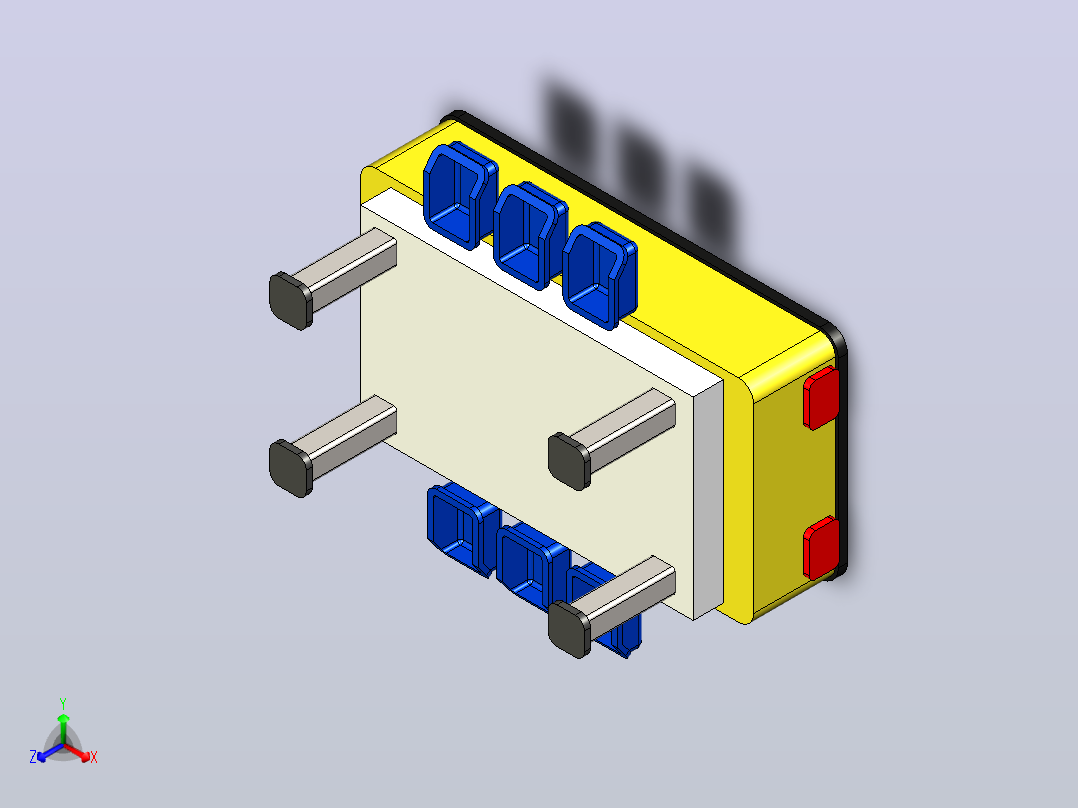 导入式智能型工装车3D正等轴测图