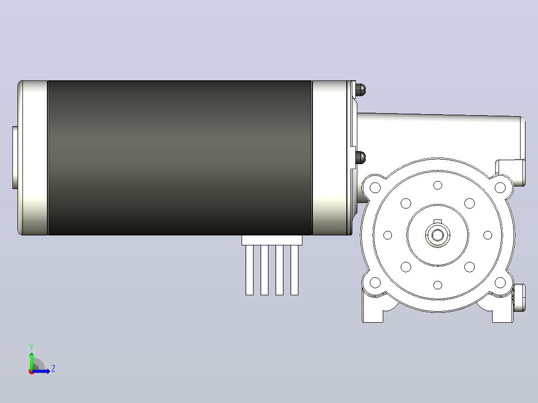 63ZWN24-100-G╱63WJ15G1030-11电机[63ZWN24-100-G／63WJ15G1030-11]左视图