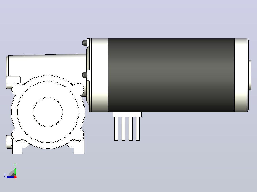 63ZWN24-100-G╱63WJ15G1030-11电机[63ZWN24-100-G／63WJ15G1030-11]右视图