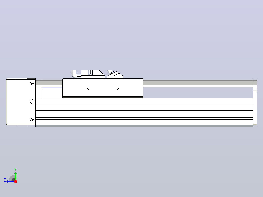 日规模组半封闭丝杆TPA-HNR-105D-1610C-L100-ML-C-P40-N3右视图