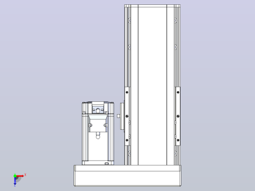 日规模组半封闭丝杆TPA-HNR-105D-1610C-L100-ML-C-P40-N3俯视缩略图