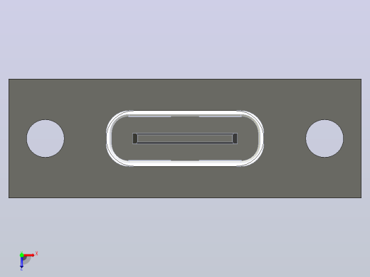 USB-C型母座壁挂式12俯视缩略图