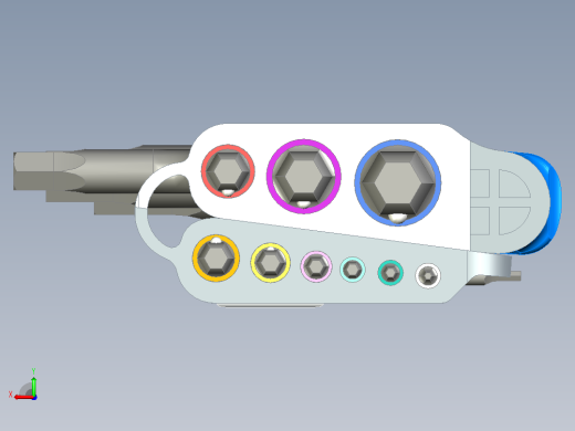 Wera 950_9 Hex-Plus 多色 HF 1 L 键套装后视缩略图