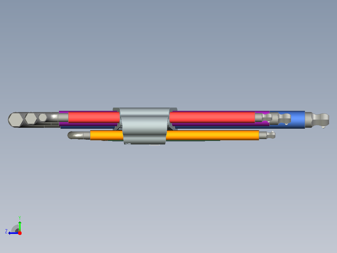 Wera 950_9 Hex-Plus 多色 HF 1 L 键套装右视图