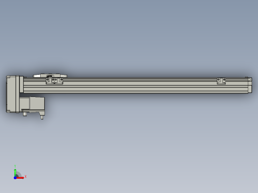 GTH4-L#-450-BM-M05-C3 GTH4内嵌式螺杆滑台 电机后折 TOYO模组前视缩略图