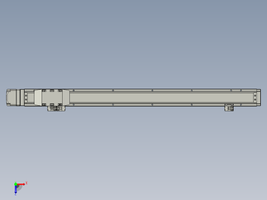 GTH4-L#-450-BM-M05-C3 GTH4内嵌式螺杆滑台 电机后折 TOYO模组俯视缩略图