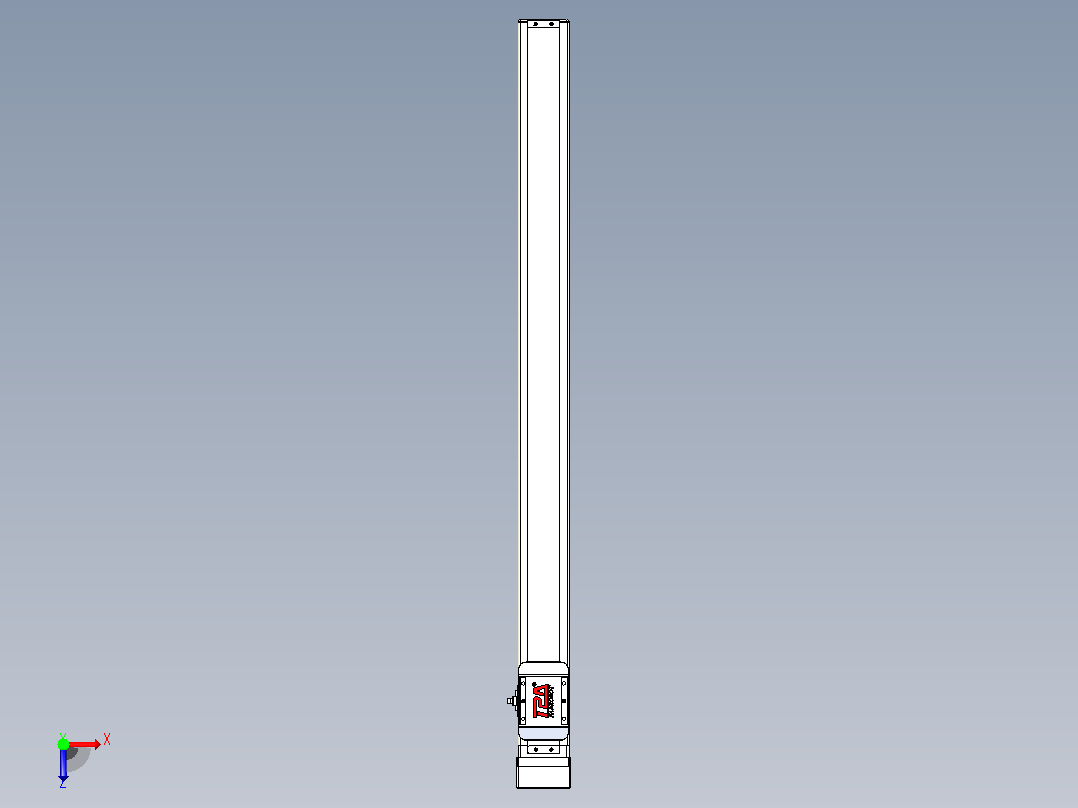 滚珠丝杠直线轴带导轨全封闭TPA-HCR-65S-1610C-L800-MP-Y-P20-N3俯视图