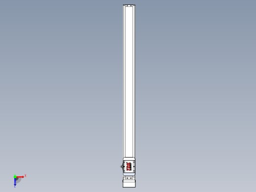 滚珠丝杠直线轴带导轨全封闭TPA-HCR-65S-1610C-L800-MP-Y-P20-N3俯视缩略图