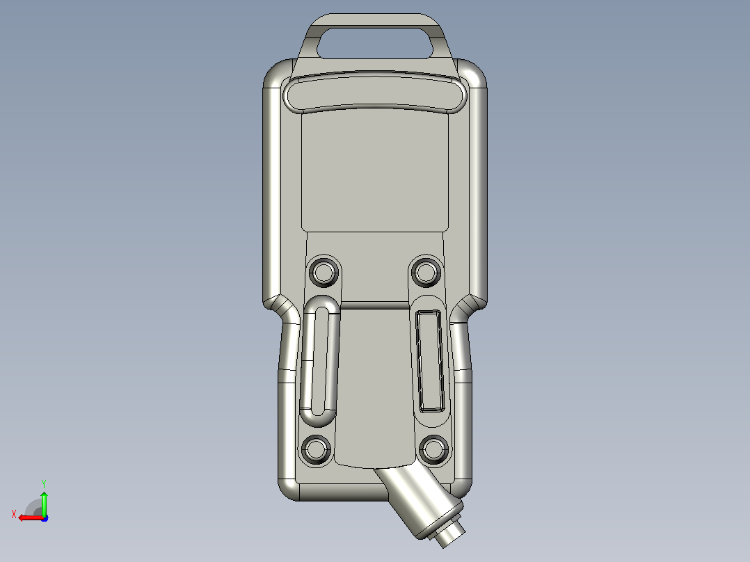 机器人示教器-3D图后视图