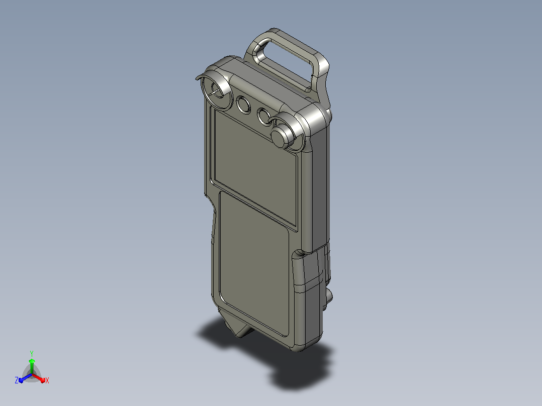 机器人示教器-3D图正等轴测图