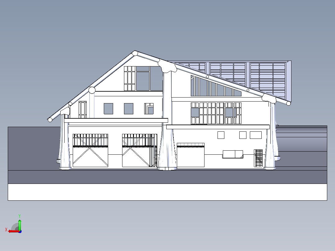梦幻小屋后视图