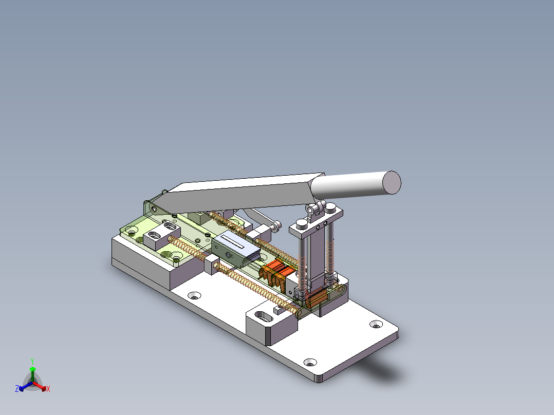 装扣简易工装sw18可编辑正等轴测图