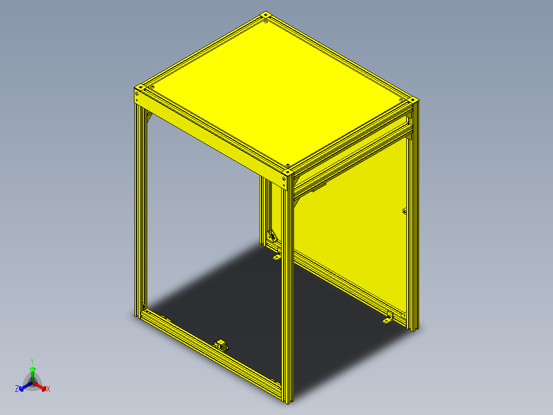 推拉门正等轴测图