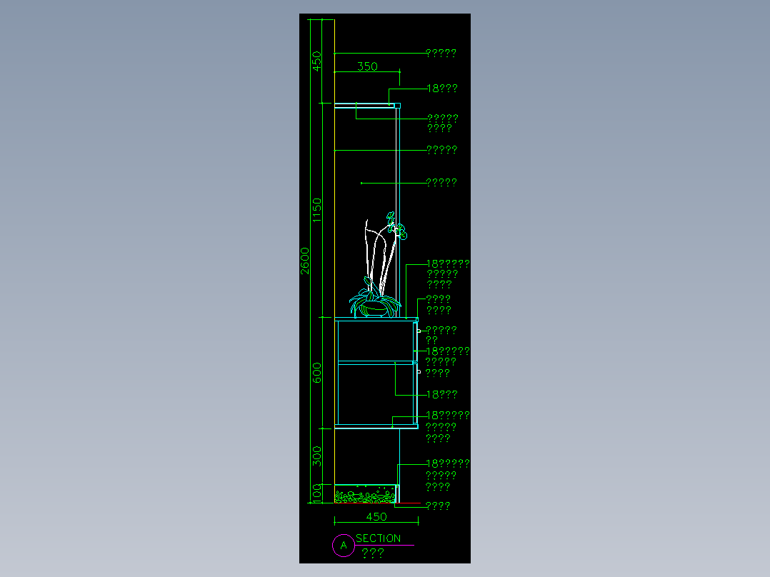 家装类CAD图块(五)-FH01064A
