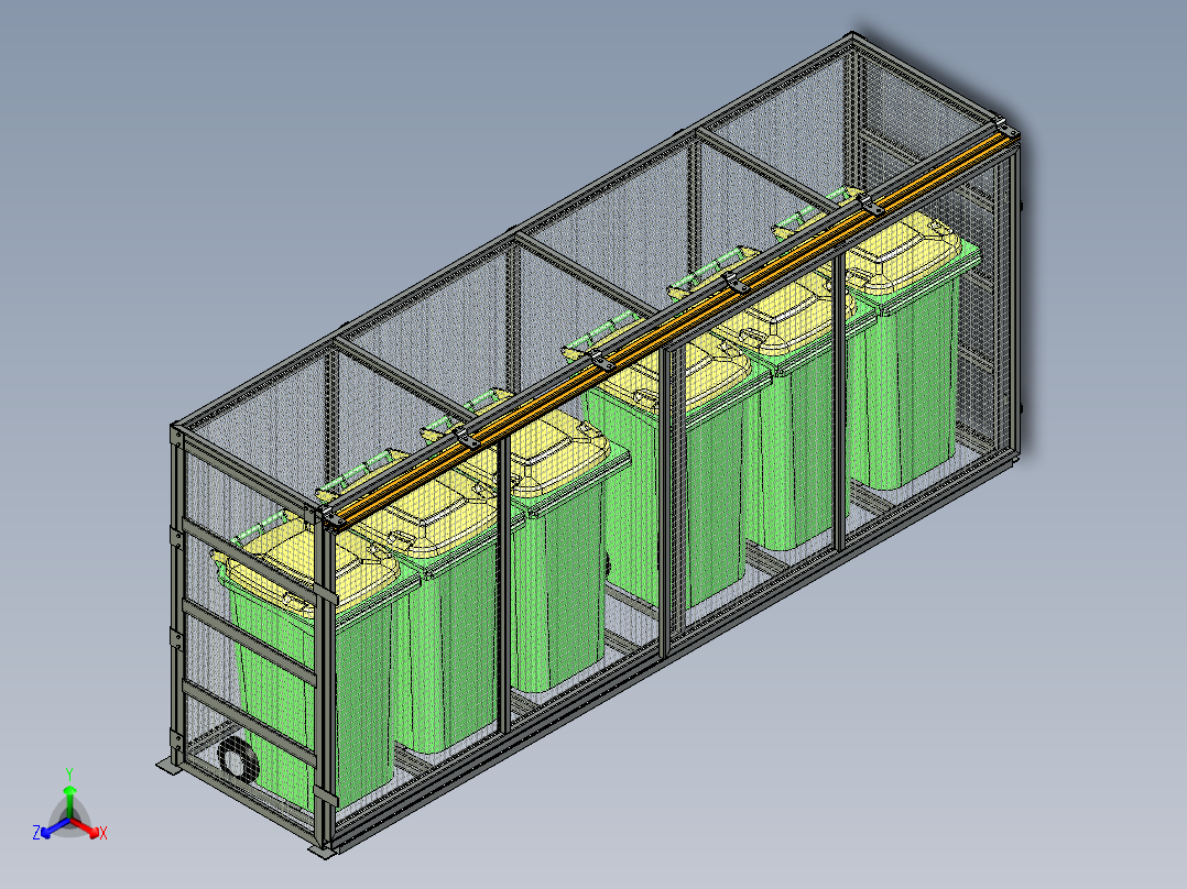 护栏垃圾箱垃圾筒