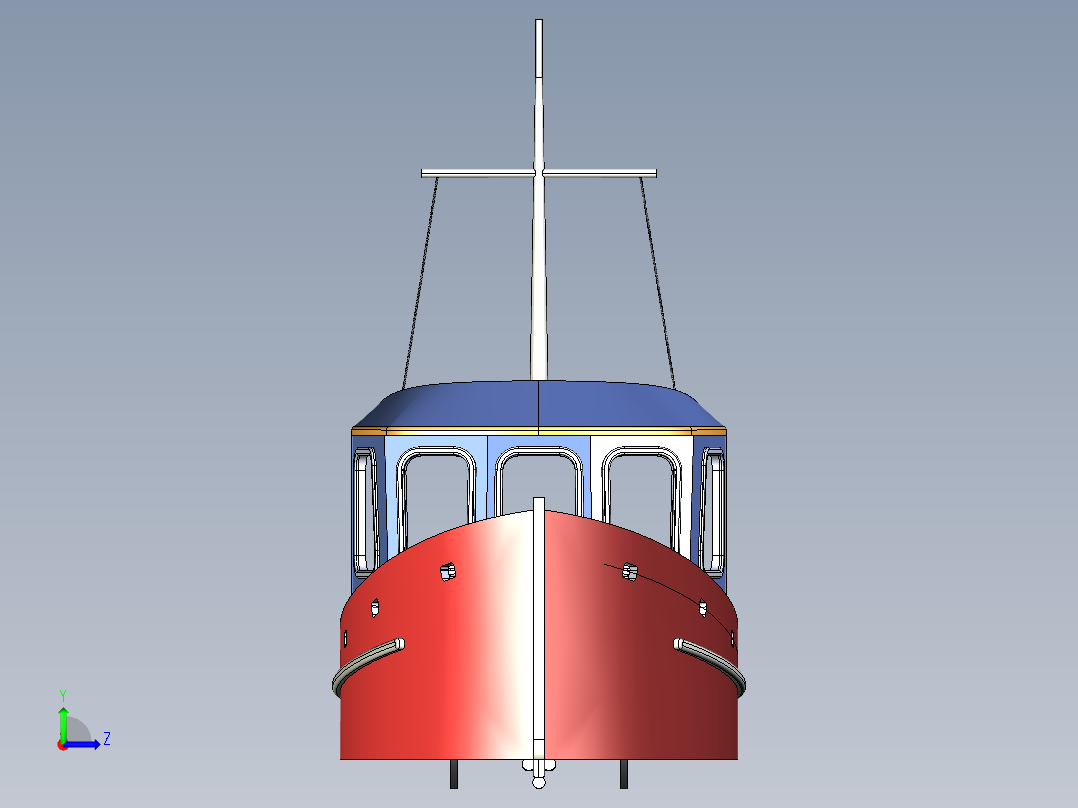 SW2015含特征小船左视图