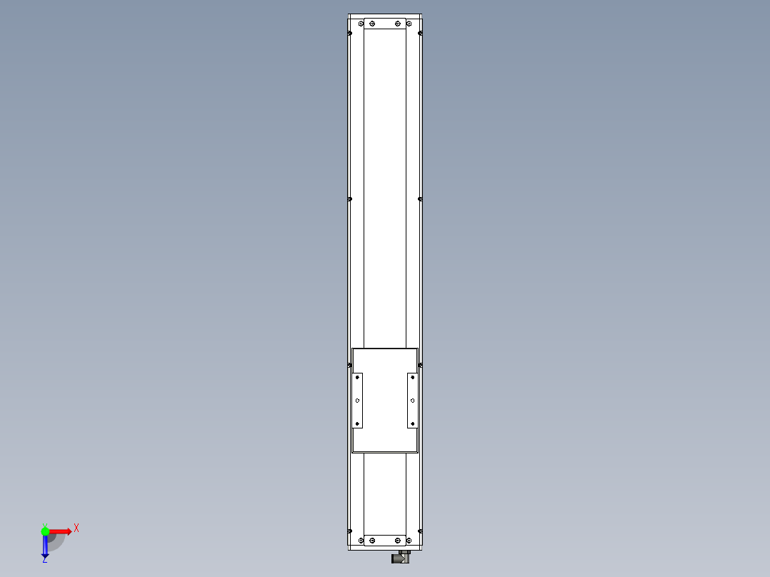 Toyo东佑达直线模组-ECH14-550-M-A2俯视图