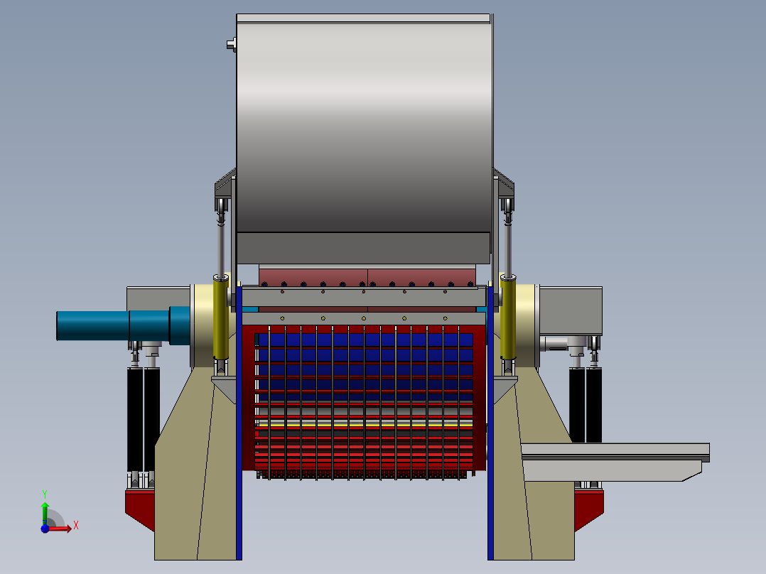 191木片切削机前视图