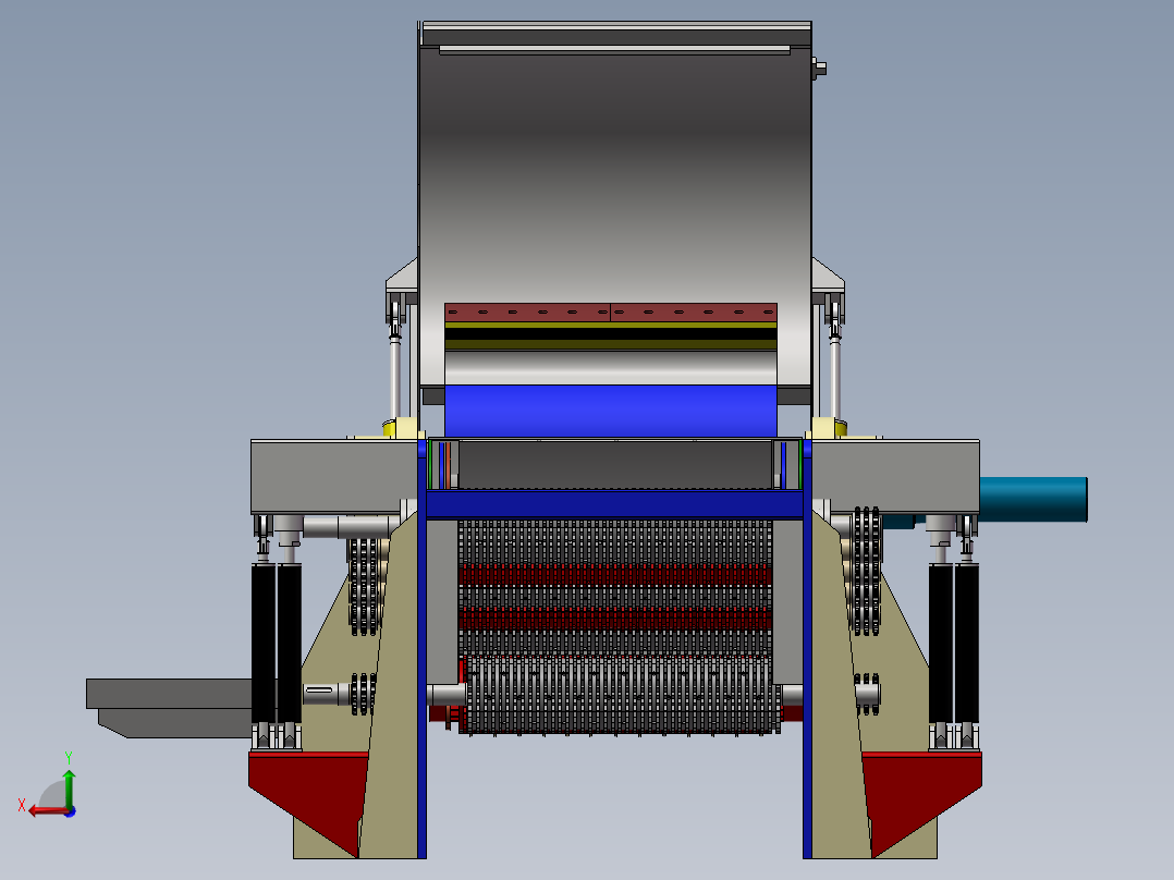 191木片切削机后视图