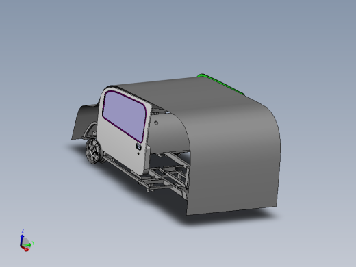 电动汽车左前车门设计