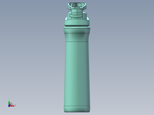 保温杯模型前视缩略图